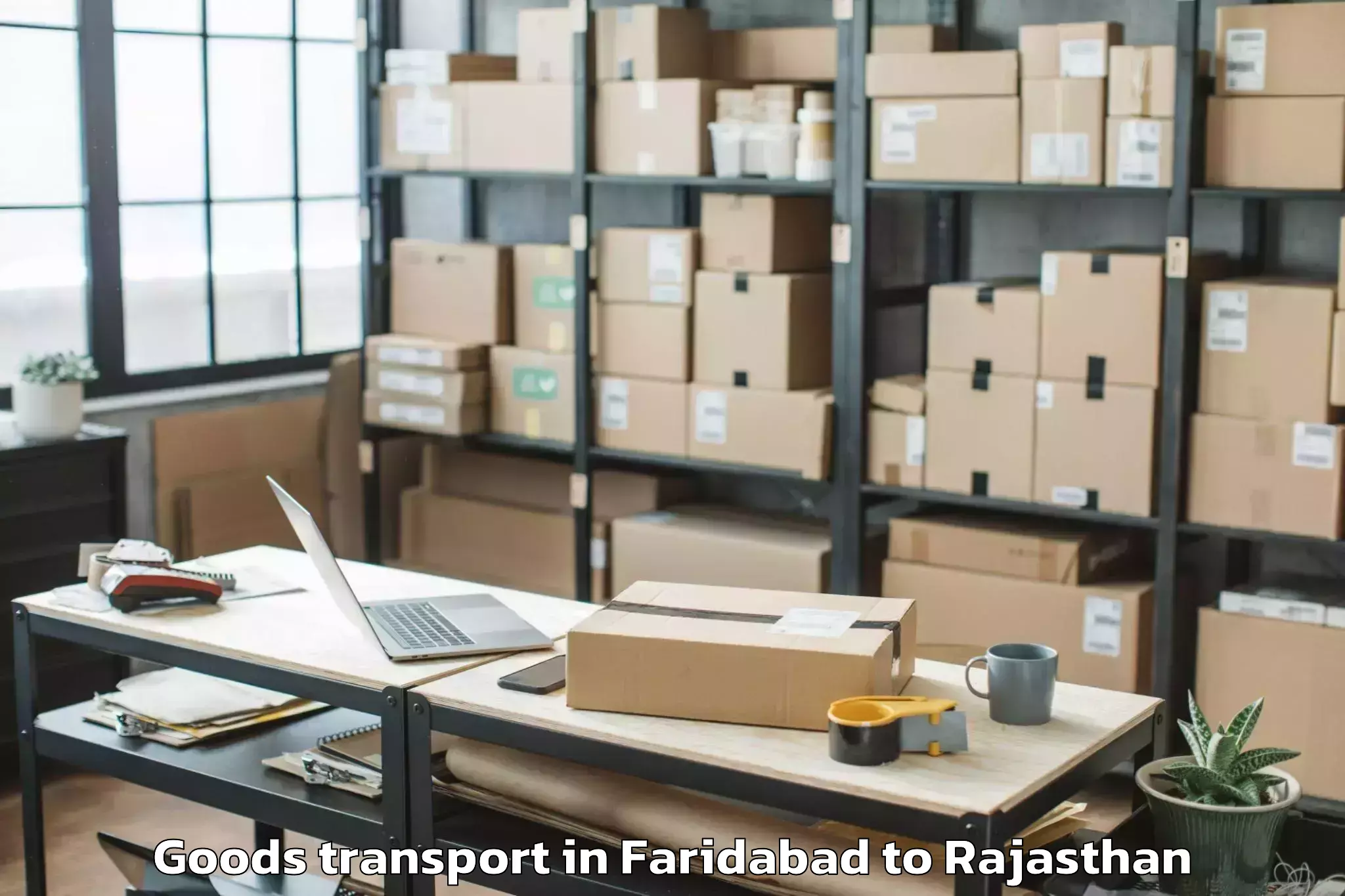 Discover Faridabad to Mavli Goods Transport